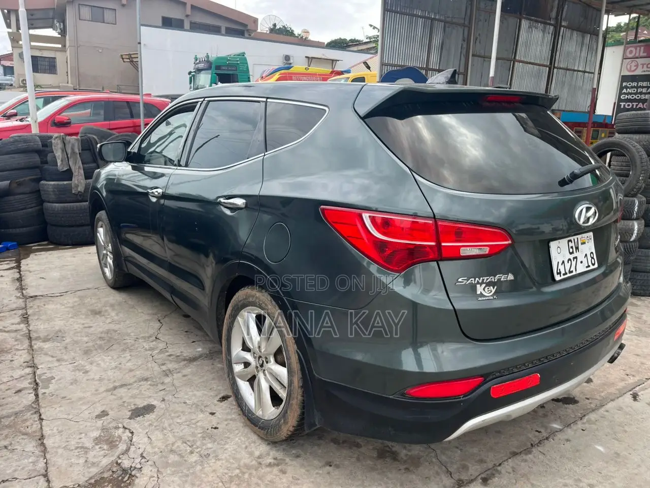 Hyundai Santa Fe Limited 4dr SUV (3.3L 6cyl 6A) 2014 Green