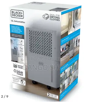 Black Decker 12l Smart Dehumidifier | Bxeh60016gb