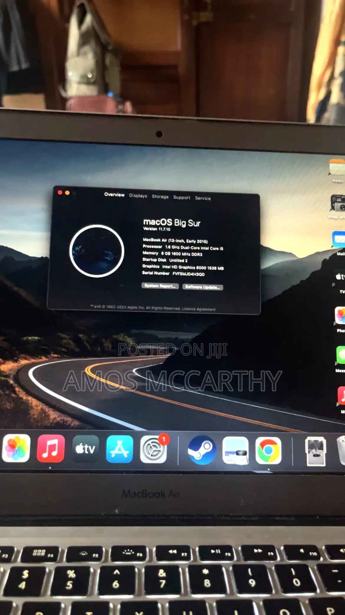 Laptop Apple MacBook Air 2015 8GB Intel Core i5 SSD 128GB