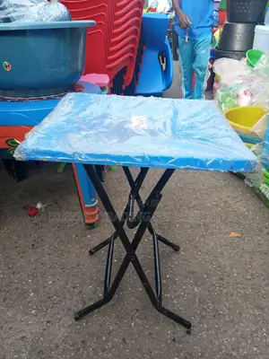 Plastic Table With Metal Legs Small Size