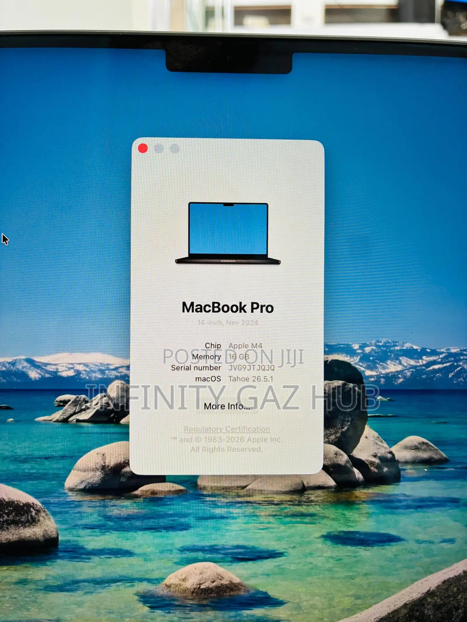 Laptop Apple MacBook Pro 2024 M4 1GB Apple M4 SSHD (Hybrid) 512GB