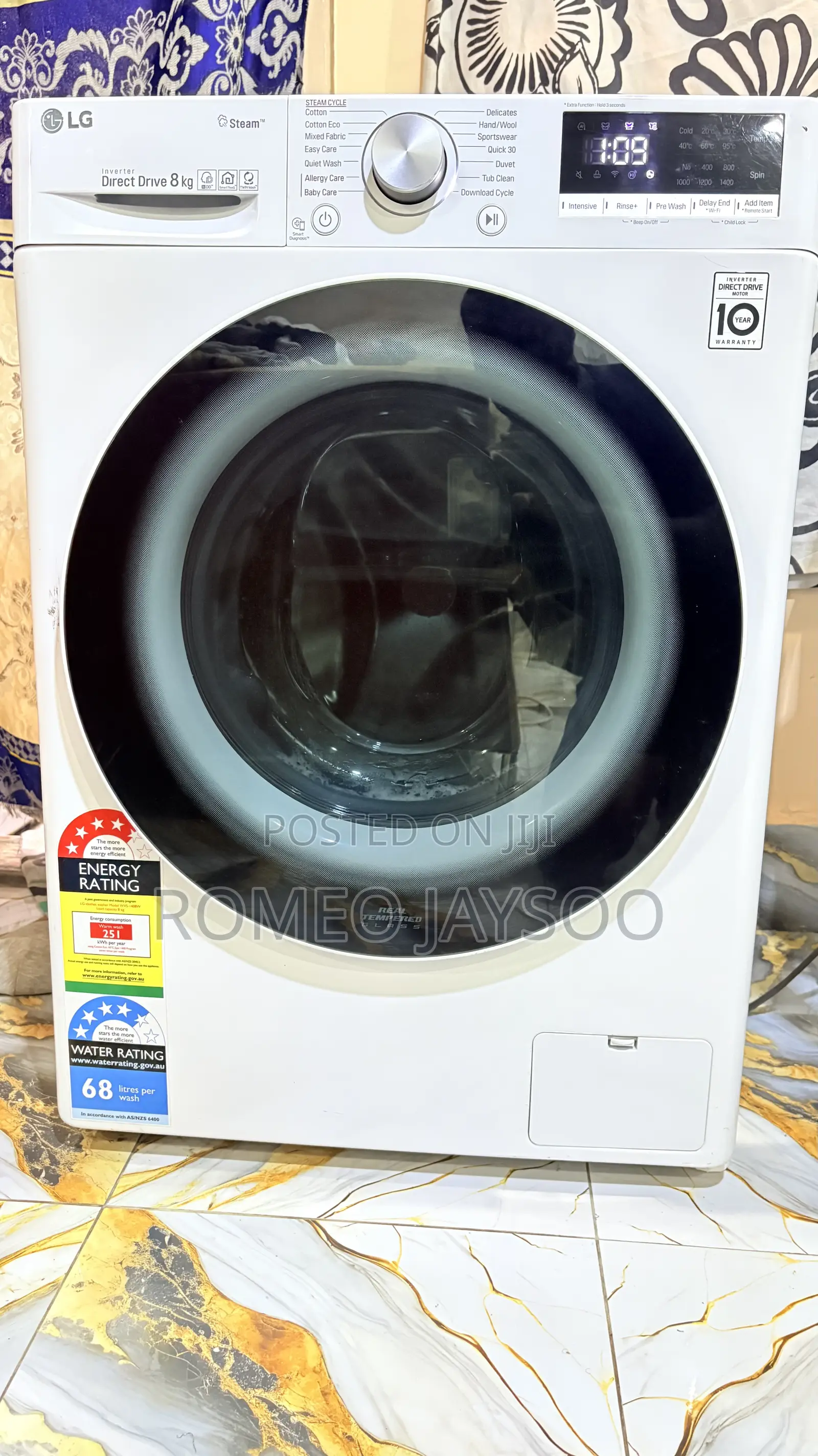 Lg 8kg Ai Wifi Washing Machine