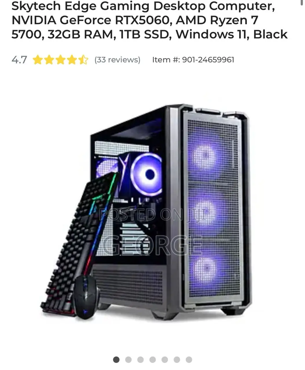 New Desktop Computer 32GB AMD Ryzen 7 SSD 1T