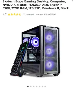 New Desktop Computer 32GB AMD Ryzen 7 SSD 1T