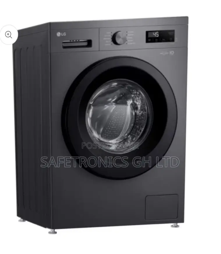 Newest Version Lg 8kg Ai DDTM Front Load Washing Machine - Matte Black