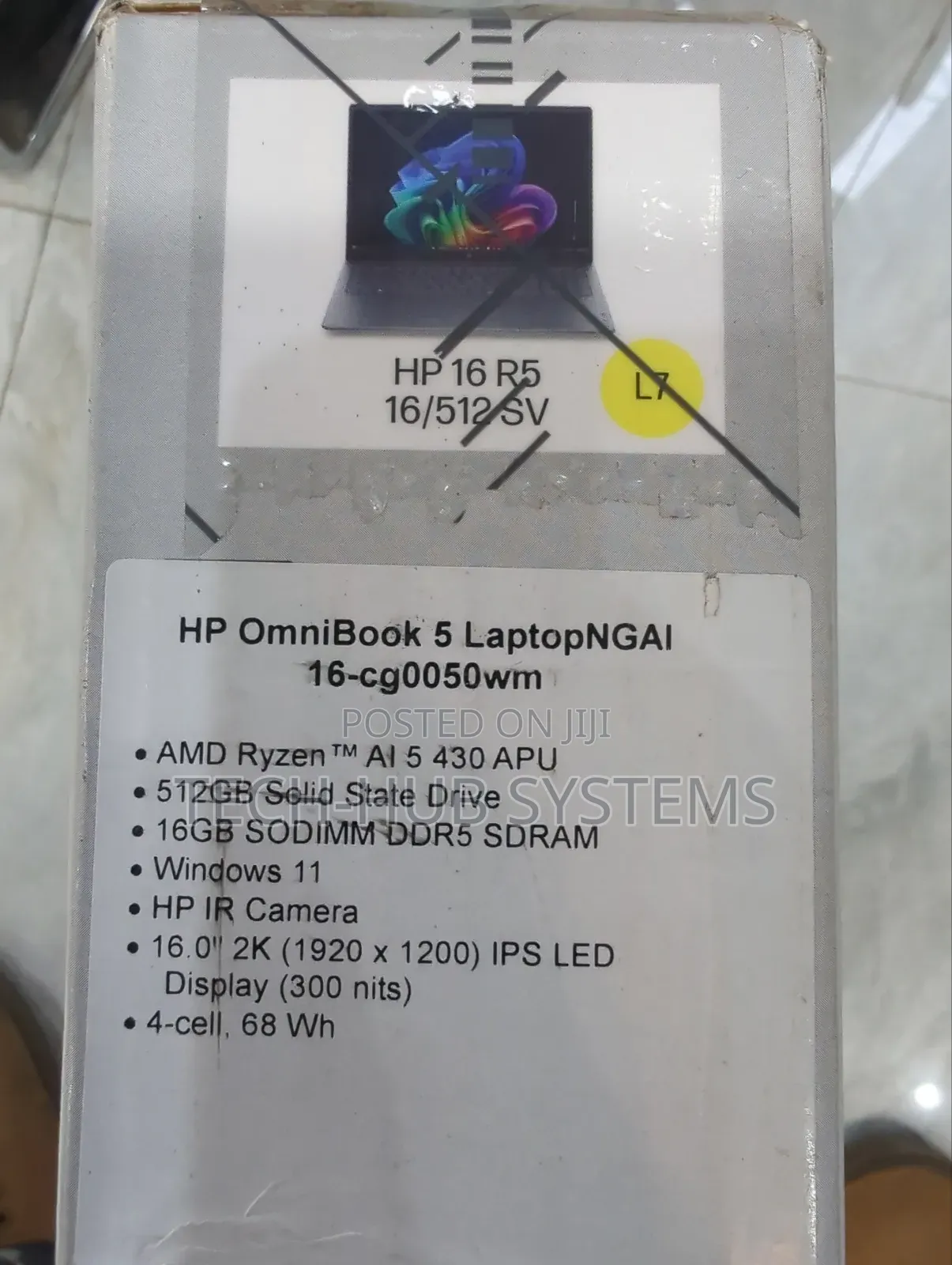 New Laptop HP OmniBook 5 16" 16GB AMD Ryzen SSD 512GB