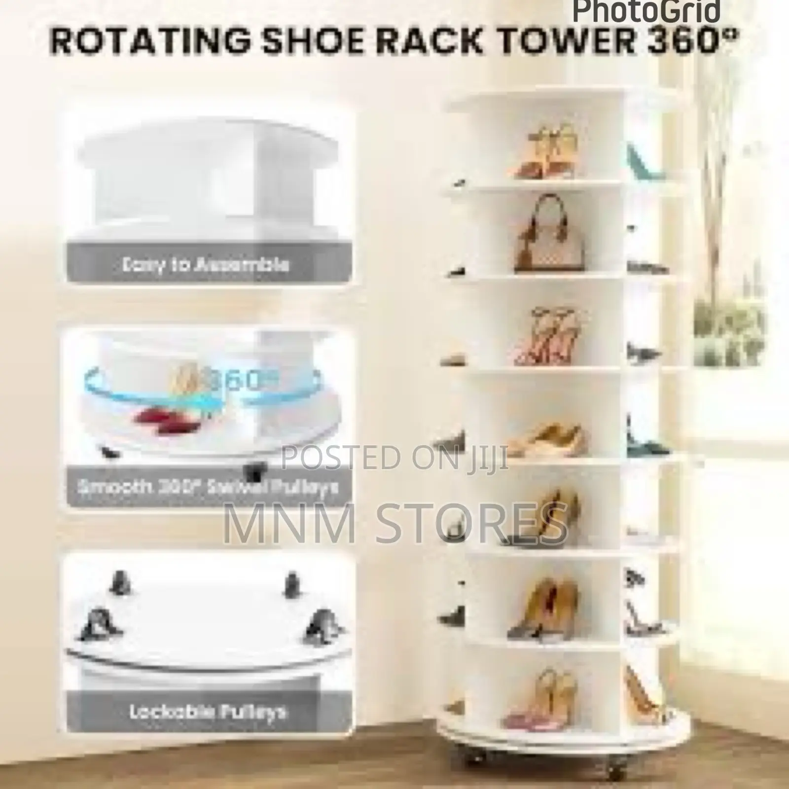 360 Rotating Shoe Rack /Shoe Organizer