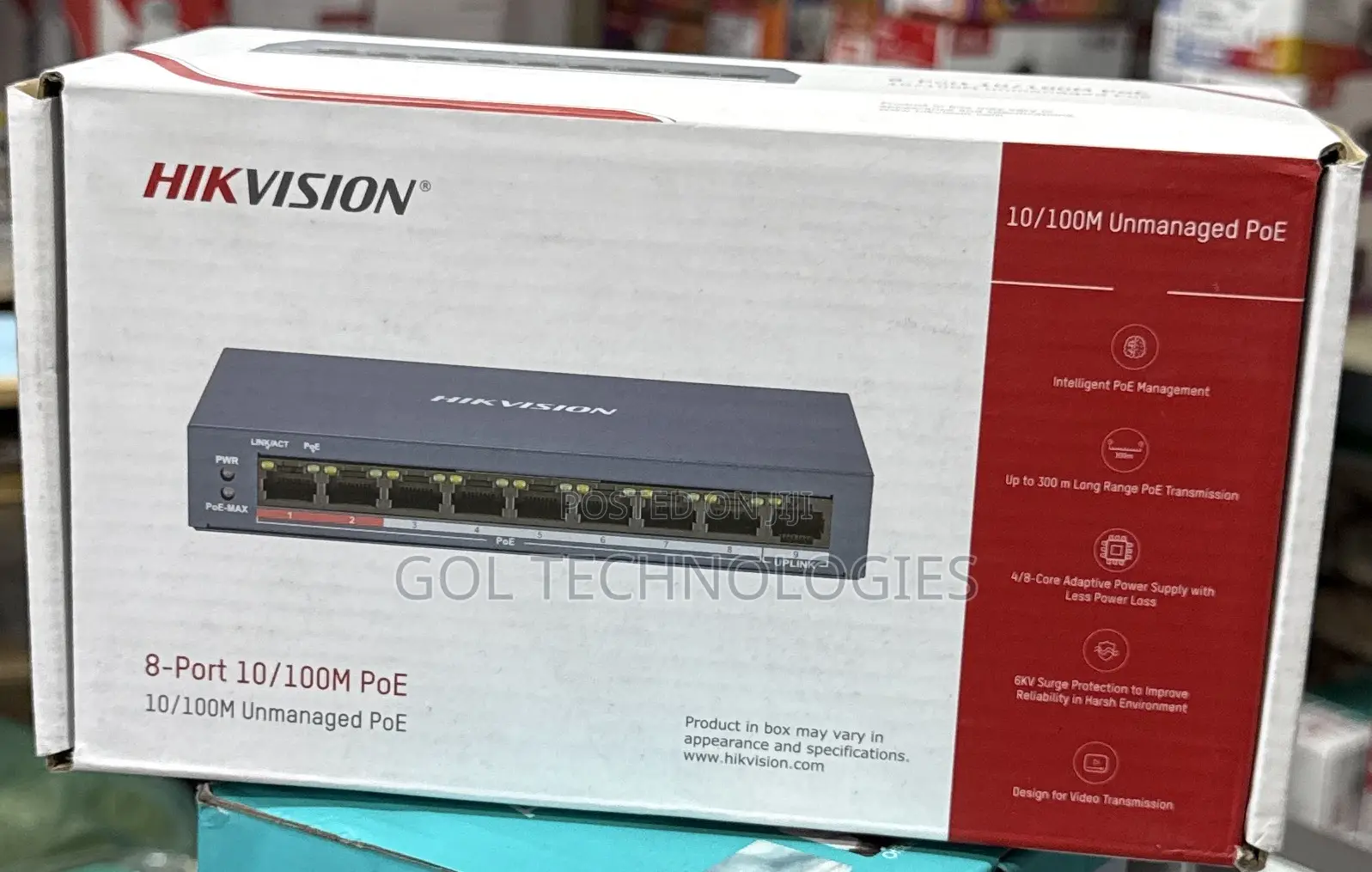 Hikvision 8-Port Unmanaged Switch