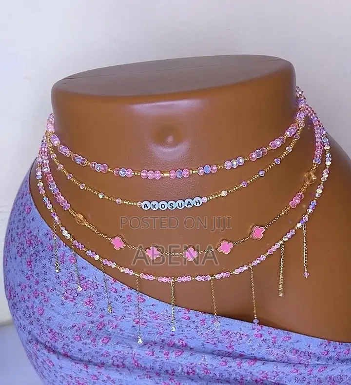 Pink Vancleef Waist Chain