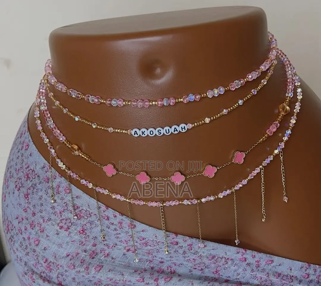 Pink Vancleef Waist Chain
