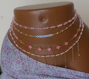 Pink Vancleef Waist Chain