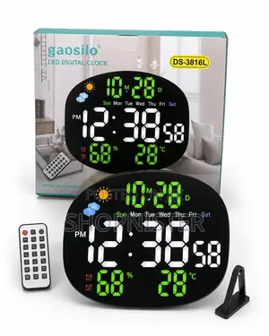 Large Led Digital Wall Clock With Remote Control