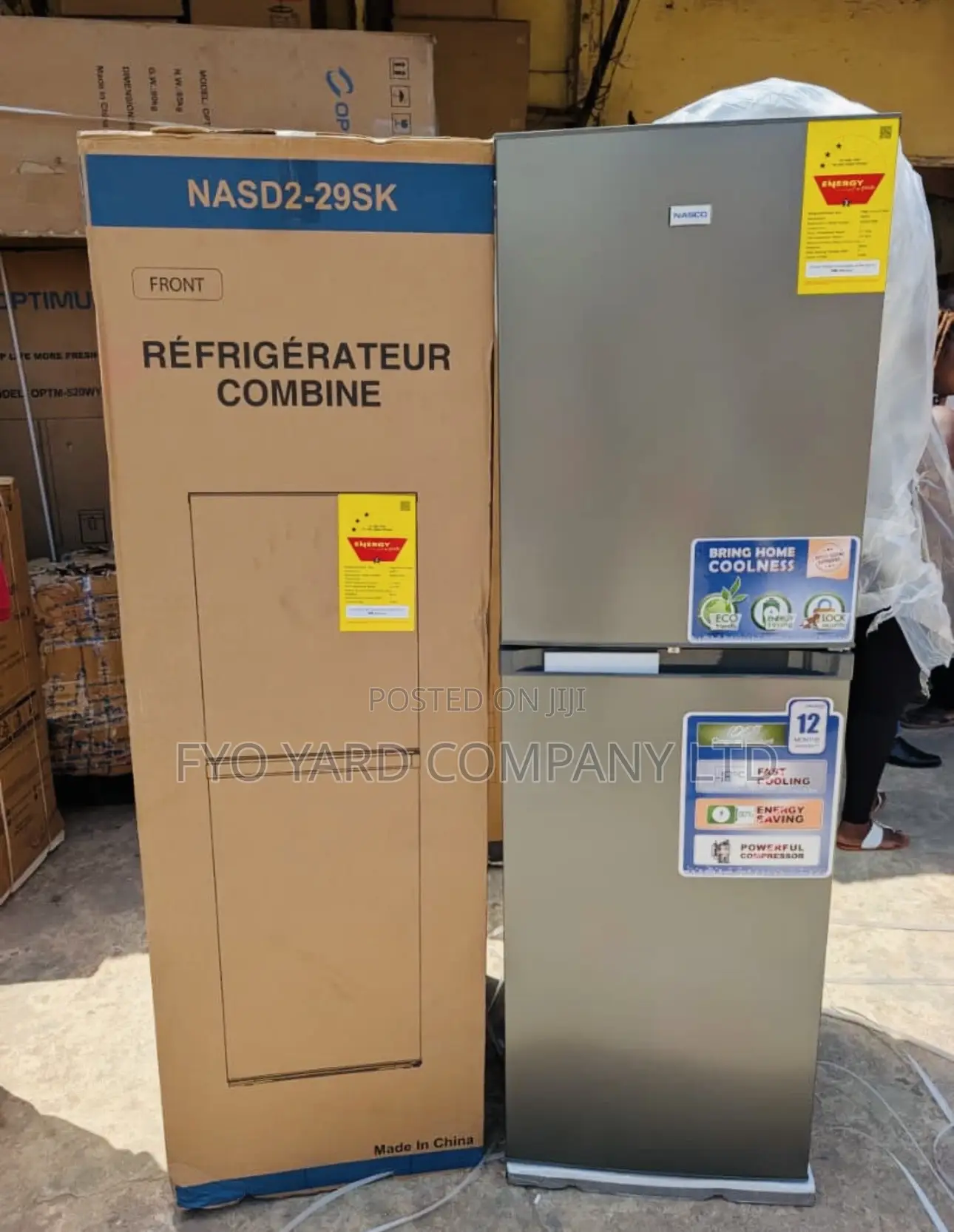 Nasco 207ltr Bottom Freezer Refrigerator Nasd2-29