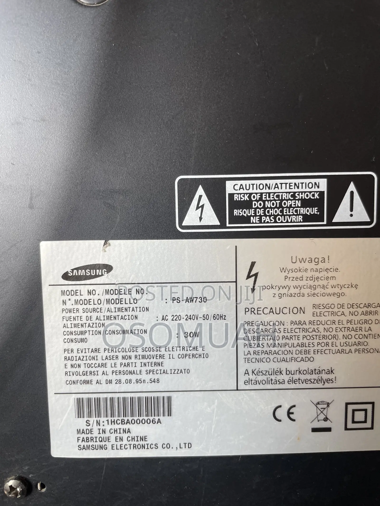 Samsung 8icnh Subwoofer