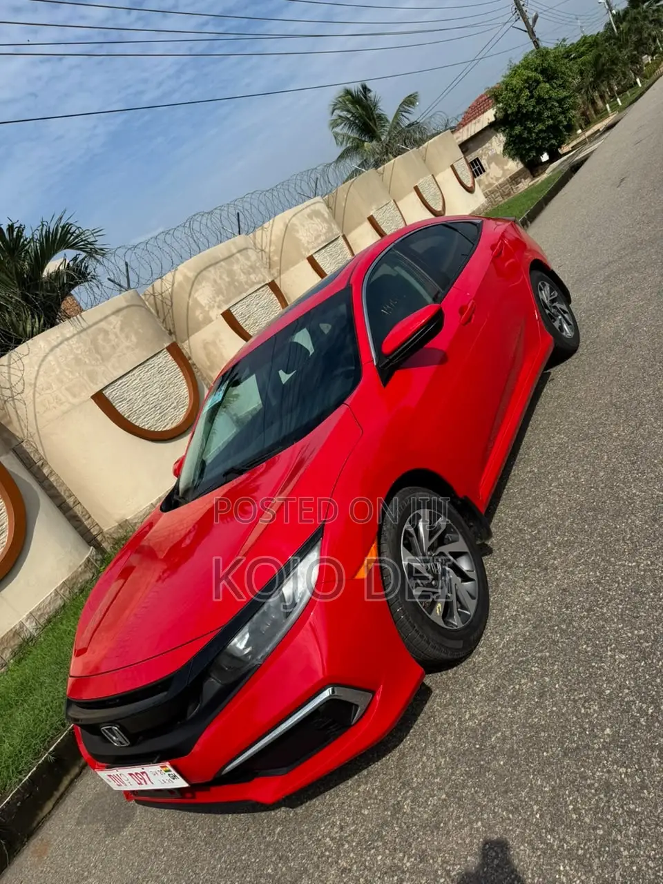 Honda Civic EX Sedan 2019 Red