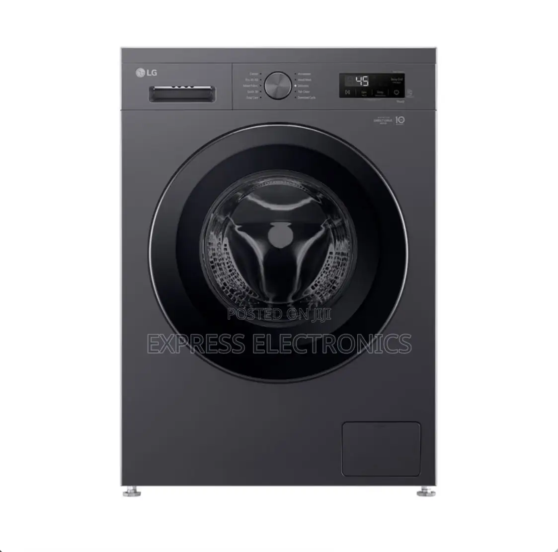 Ultra Modern Sleek Grey Front Load Wm Lg 8kg