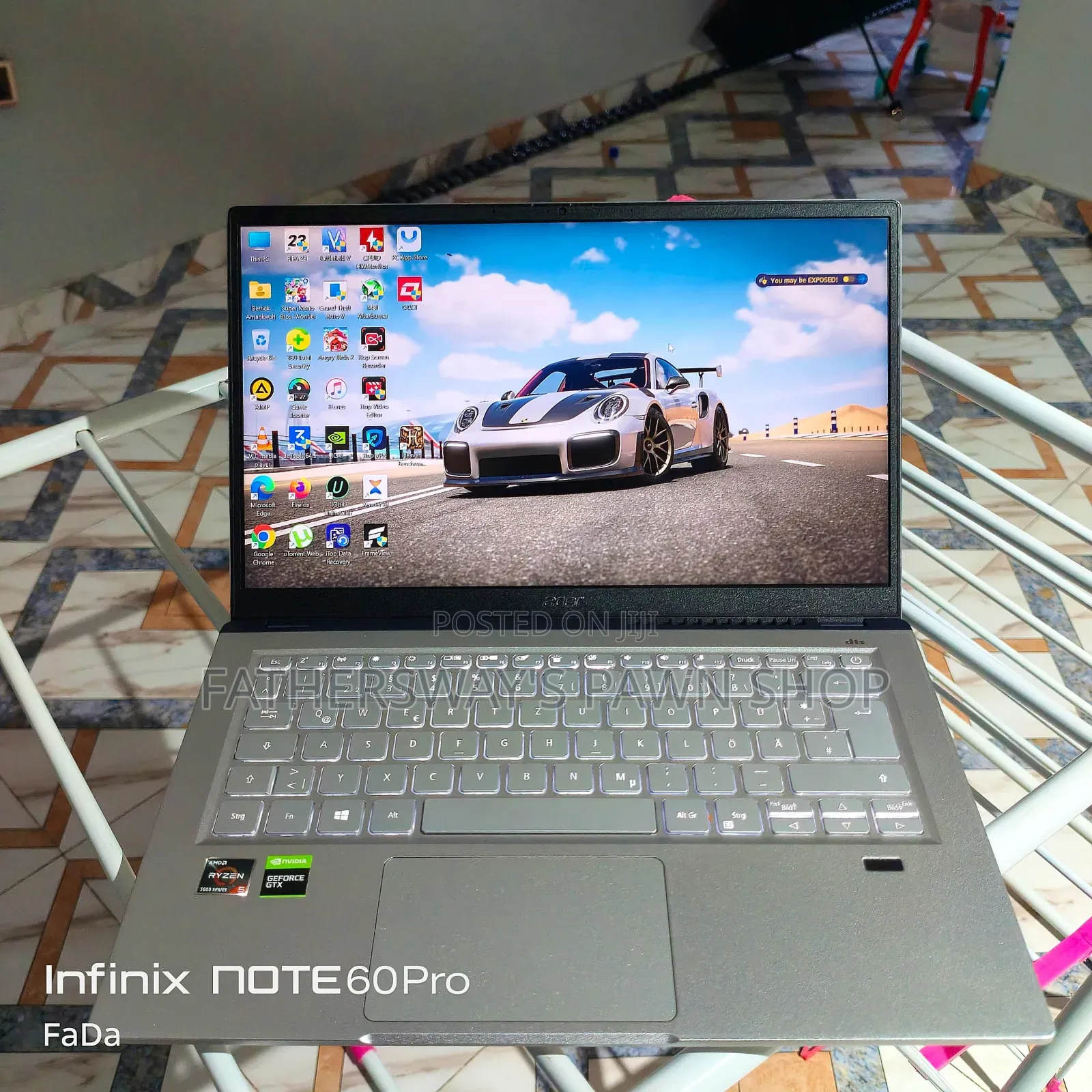 Laptop Acer Swift X 8GB AMD Ryzen 5 SSD 256GB