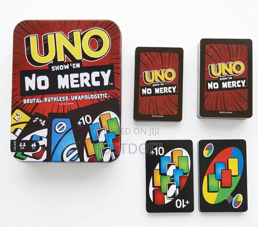 Uno No Mercy Cards Game.