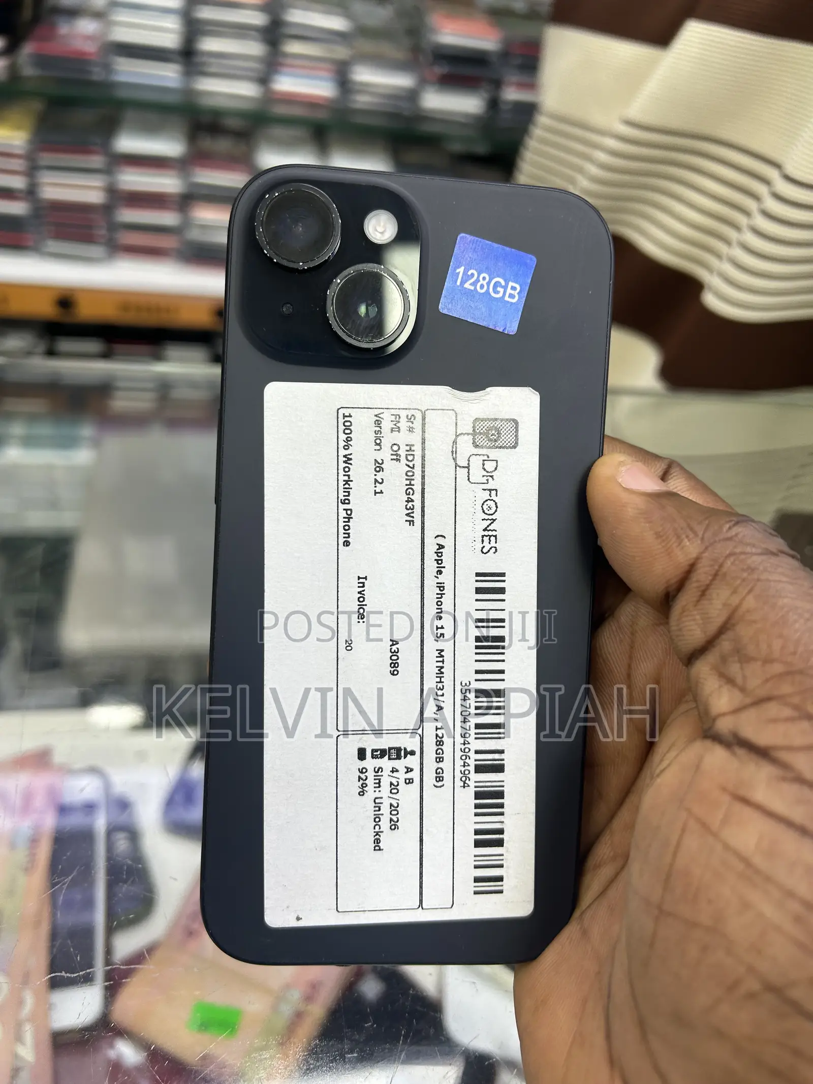 Apple iPhone 15 128 GB Black