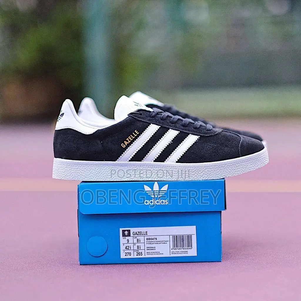 Original Adidas Gazelle Black/White