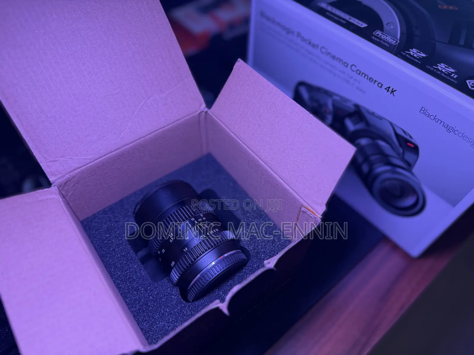 Black Magic Pocket Cinema Camera + SLR 25mm Lens + Media Kit