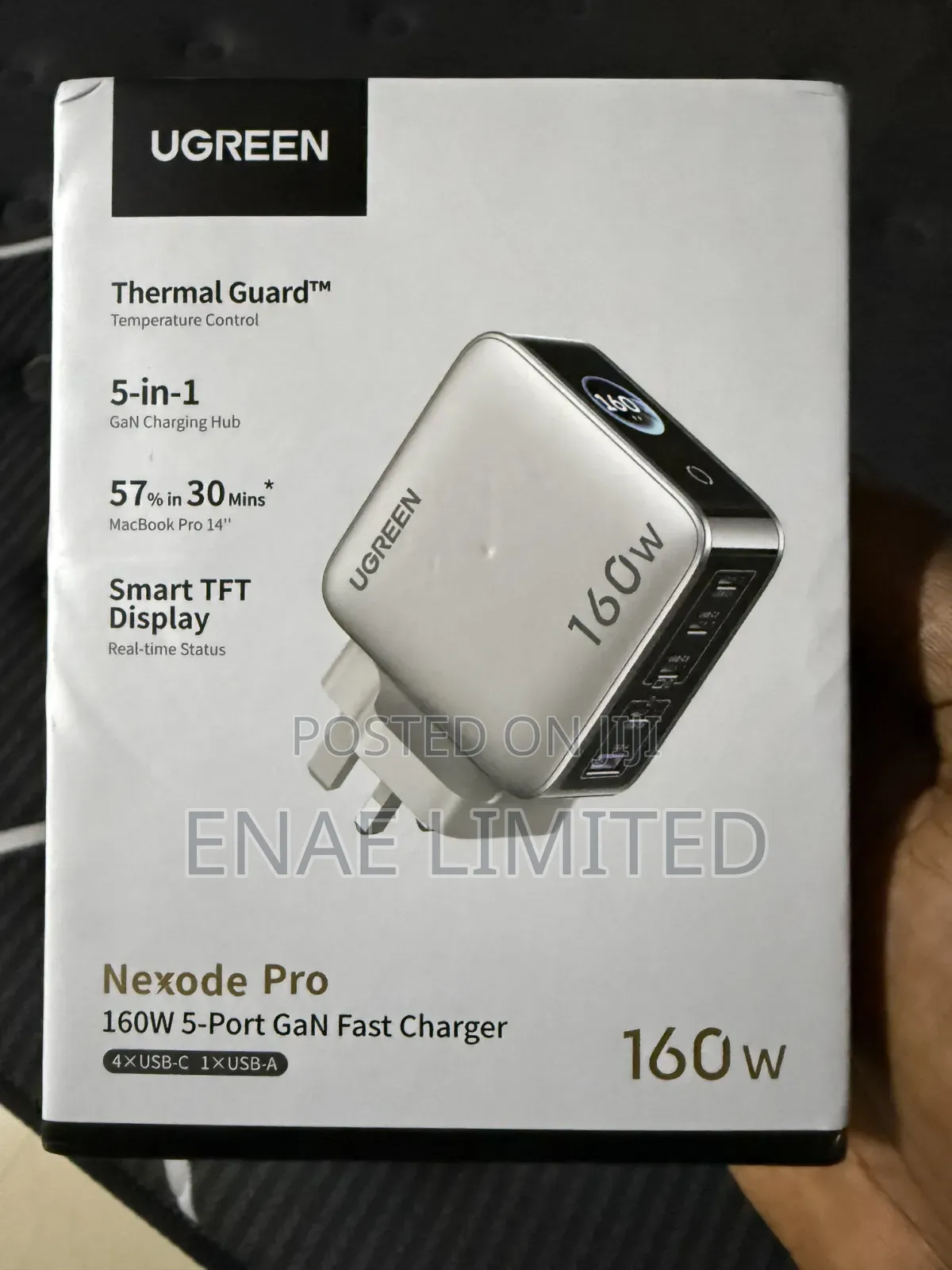 Ugreen 160w Laptop/Phone Charger With Multi Ports (Usb C And A)