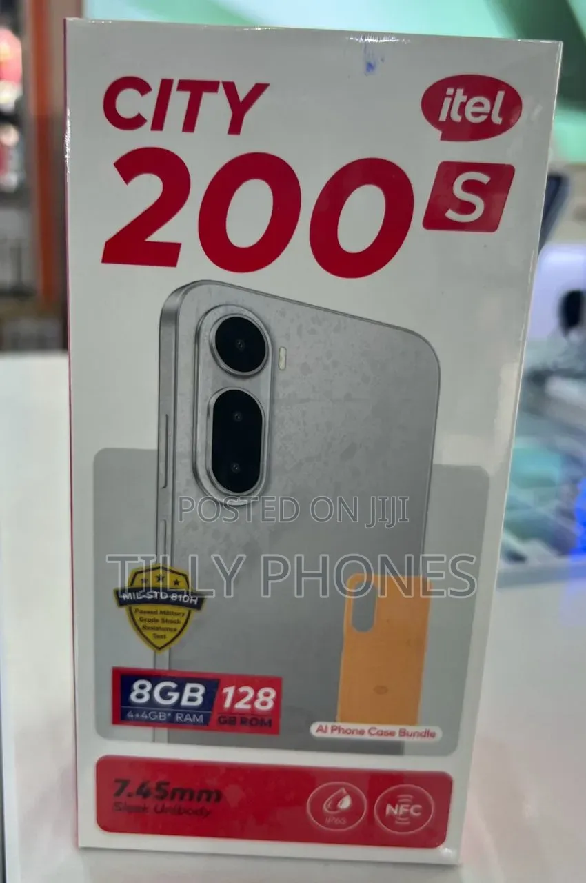 New Itel City 200 128 GB Black