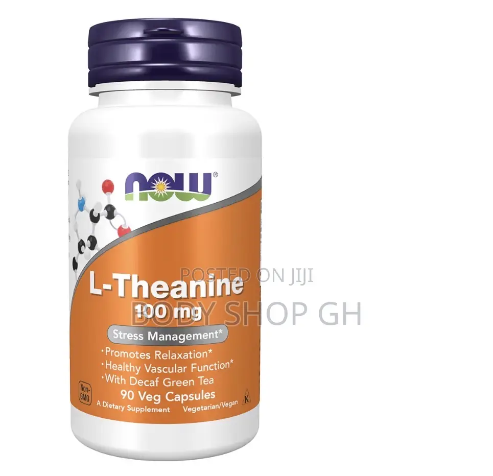 Now Foods Supplements, L-Theanine 100 Mg With Decaf Green Tea