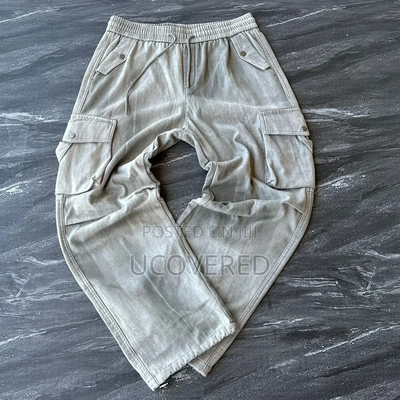 Men's Streetwear Style Cargo Jogger Sweatpants