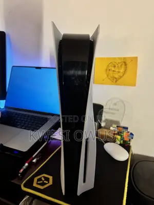 Slightly Used With a Small Crack Sony Playstation 5 Console