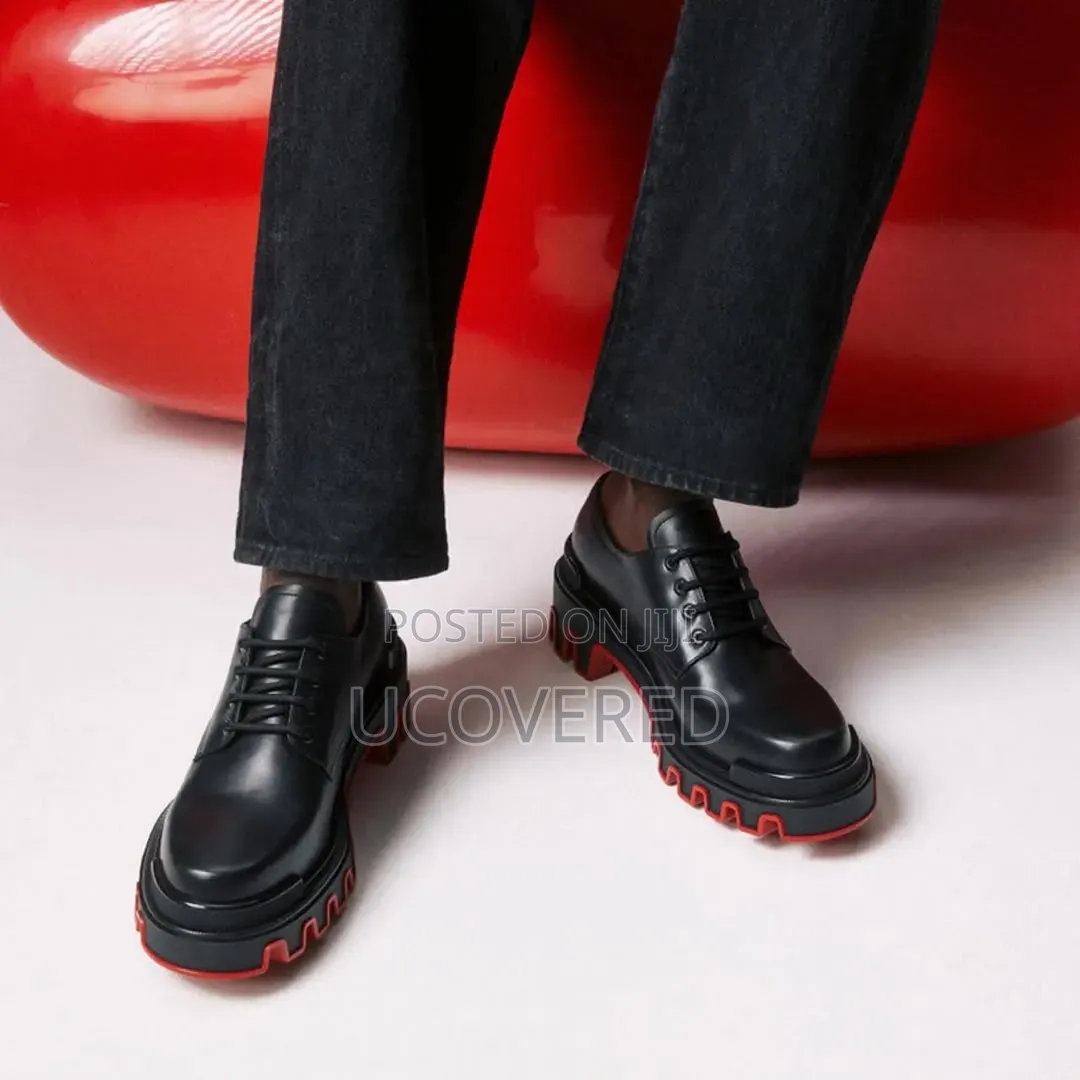 Christian Louboutin Men's Trott Dune Leather Derby Shoes