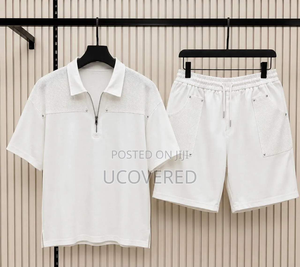 Quality Button Up Shirts + Shorts Two Piece