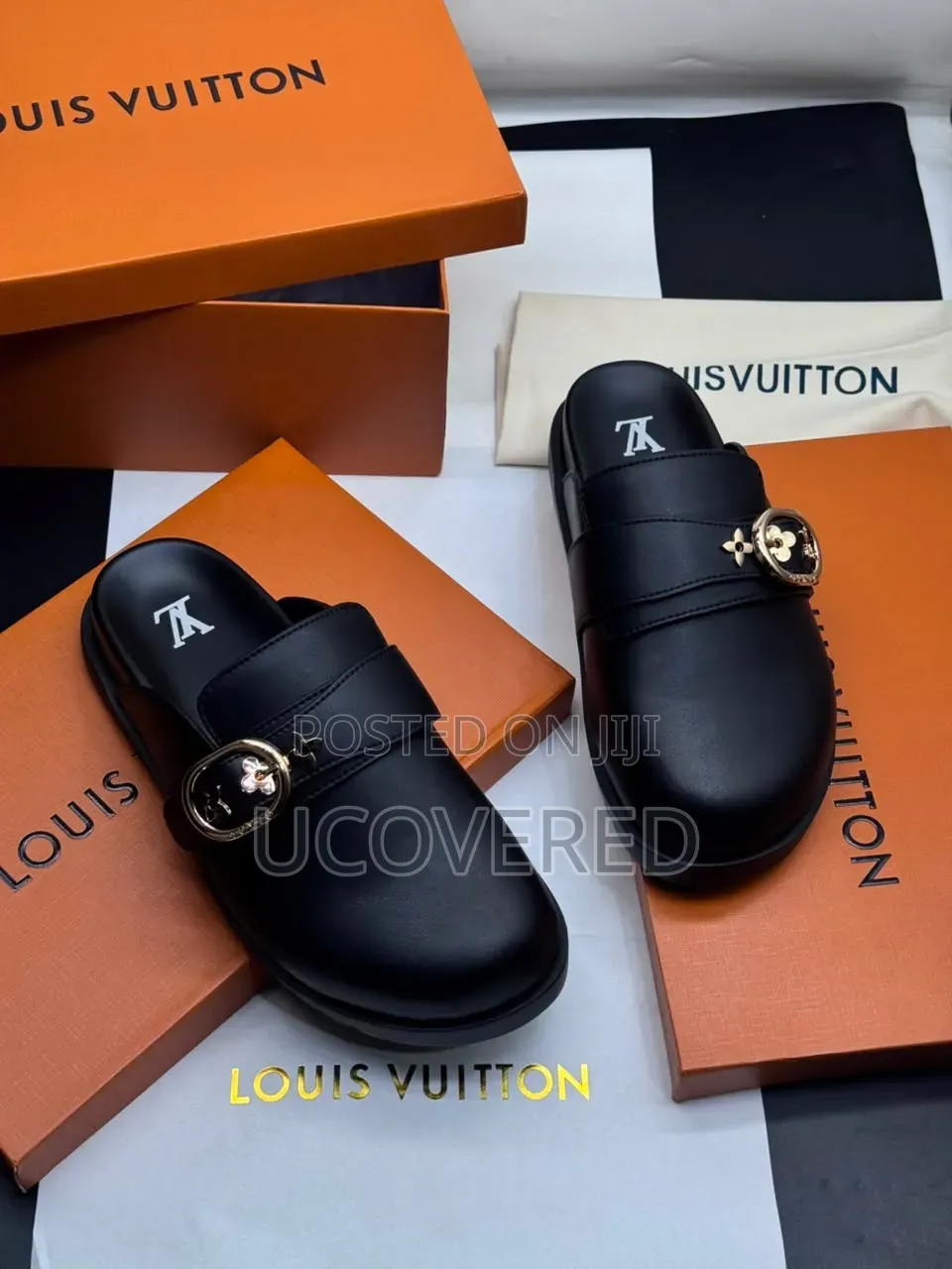 Louis Vuitton Men's Monogram Mules/Half Shoes