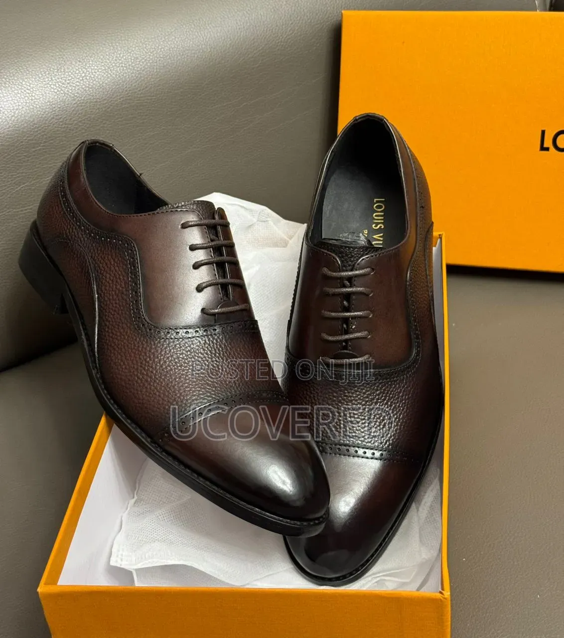 Louis Vuitton Leather Derby Shoes