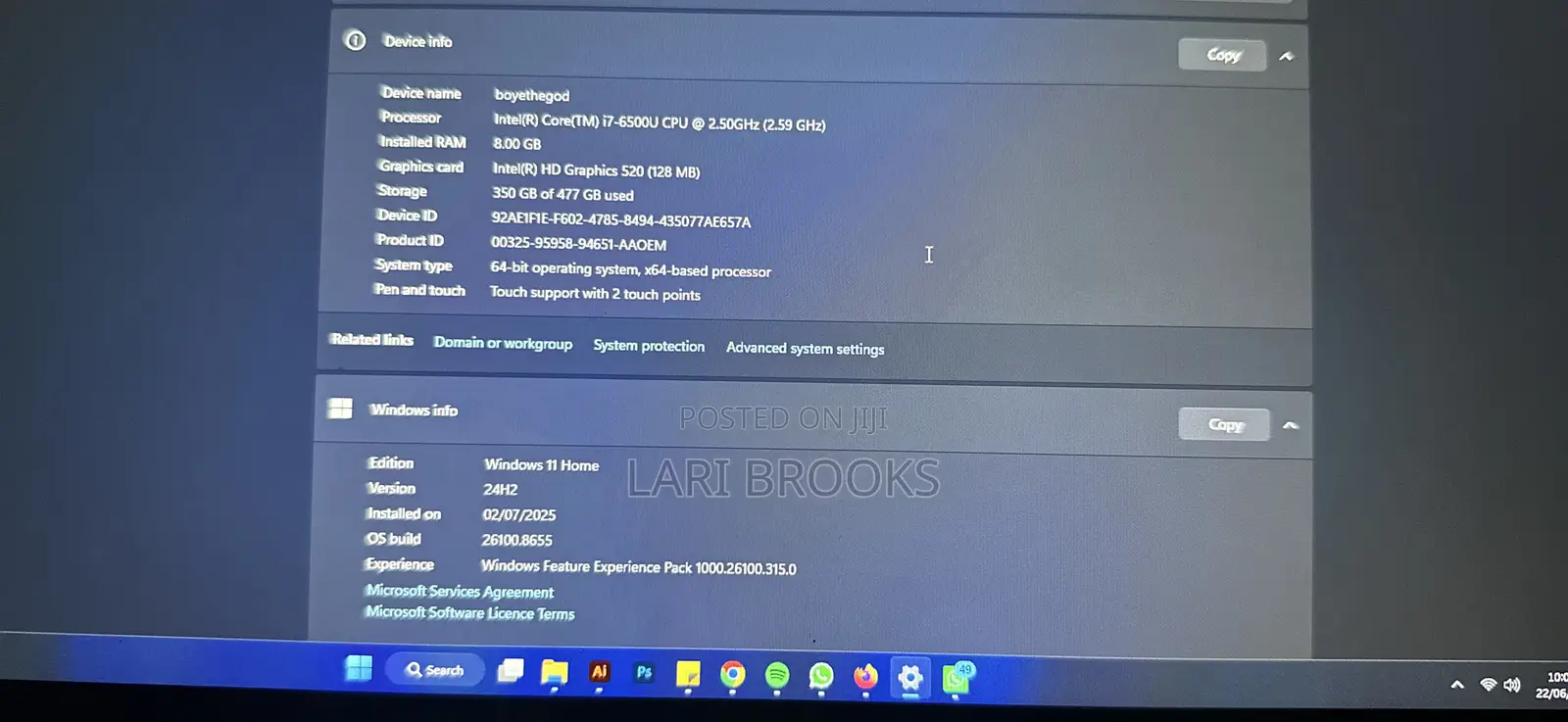 Laptop HP Spectra 13 8GB Intel Core i7 SSD 500GB