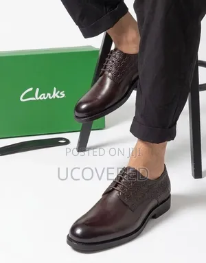 Clarks Leather Oxford Shoes