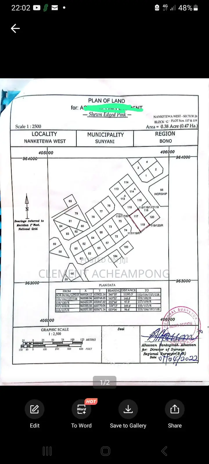 8bdrm Apartment in Sunyani West for sale