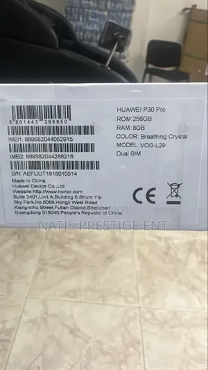 New Huawei P30 Pro 256 GB Black