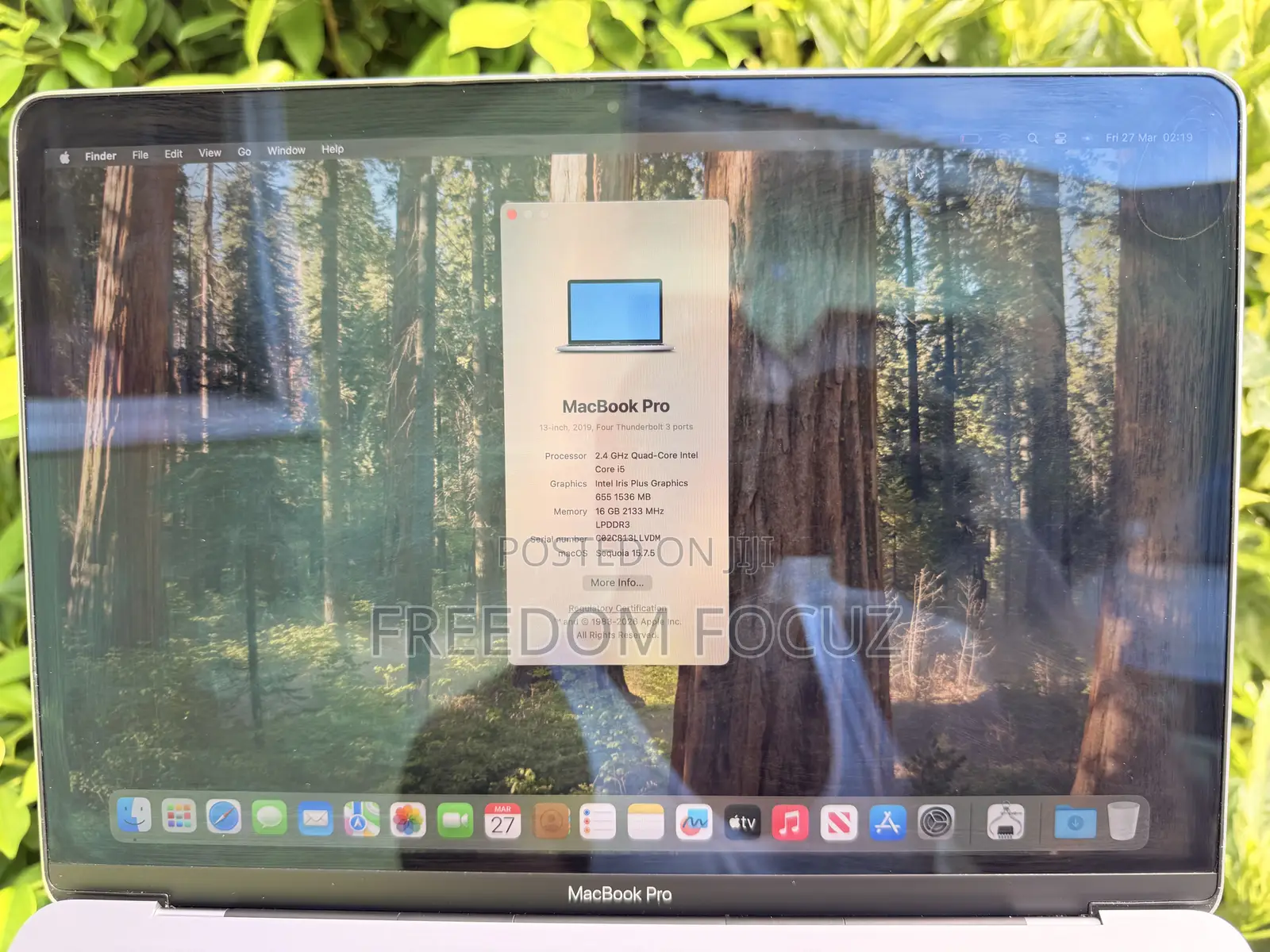 Laptop Apple MacBook Pro 2019 16GB Intel Core i5 SSD 512GB