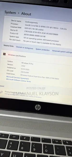 Laptop HP ProBook 450 G7 8GB Intel Core i3 SSD 256GB