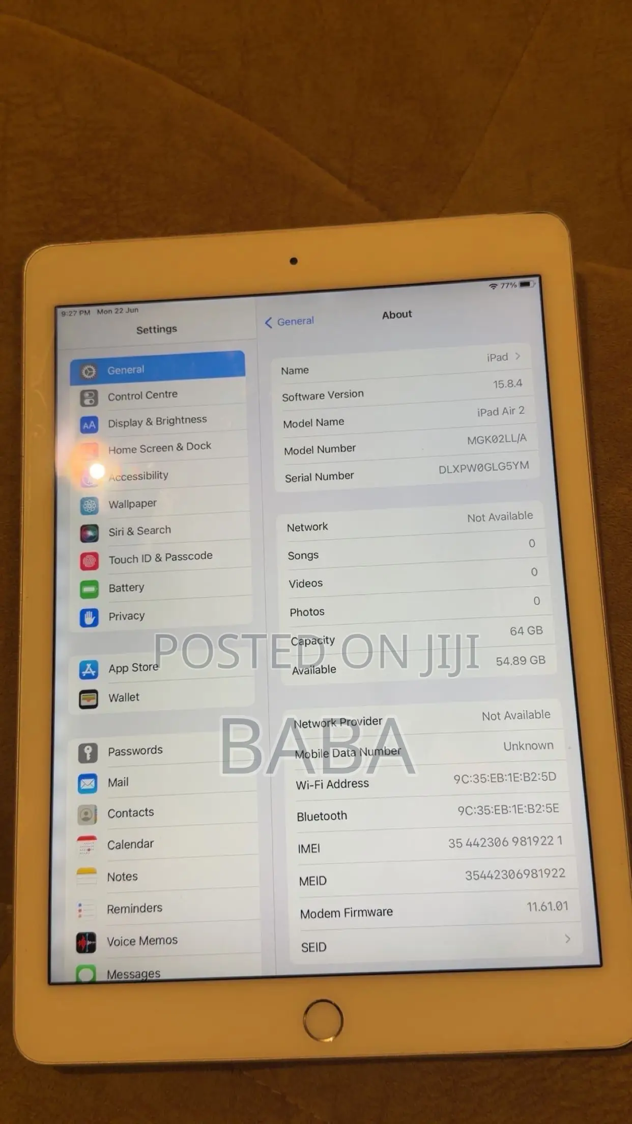 Apple iPad Air 2 64 GB Silver