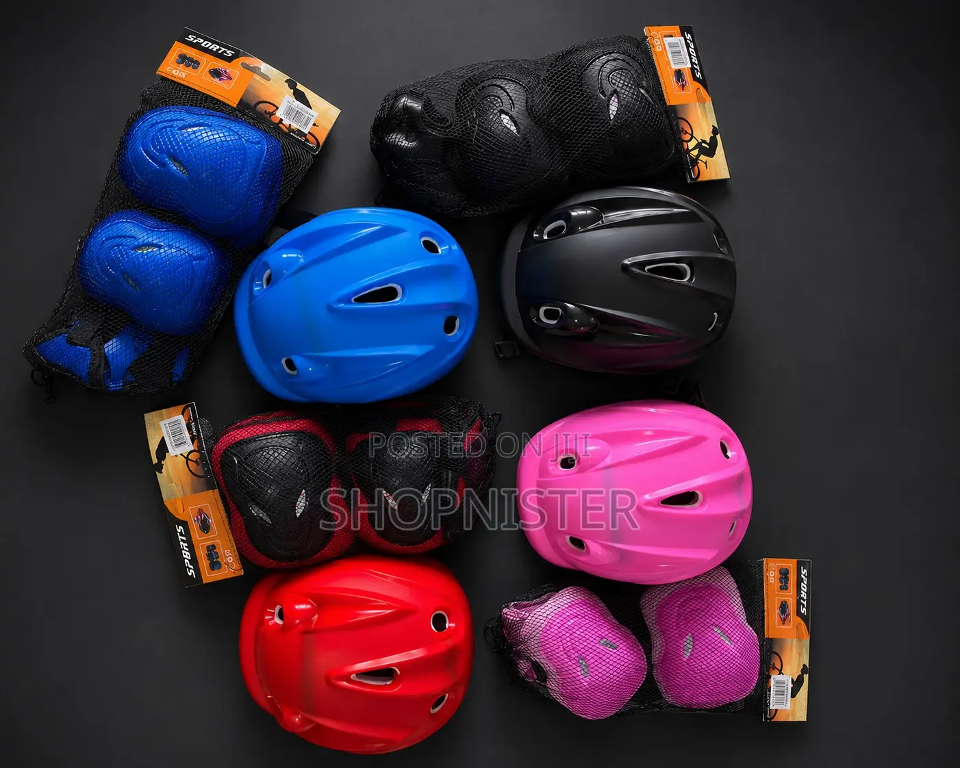 Kids Cycling Protective Gear Set With Safety Helmet