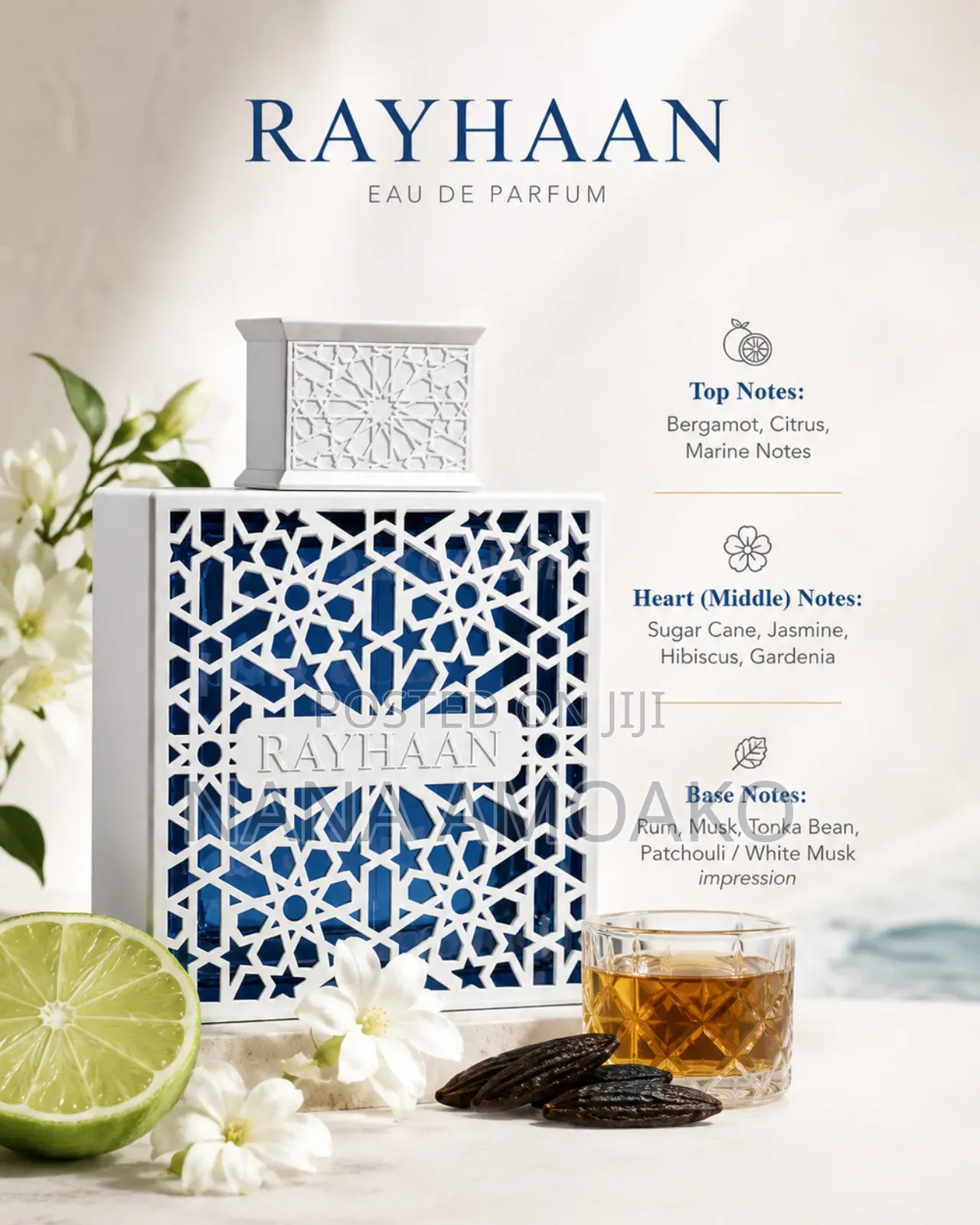 Rayhaan Unisex Azul Edp
