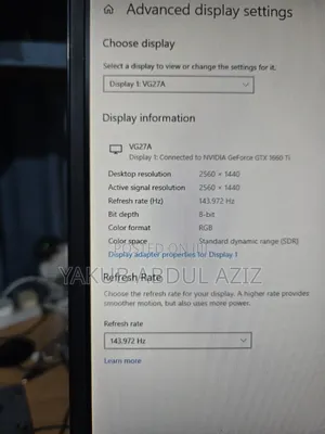 27 Inches 144hz Gaming Monitor