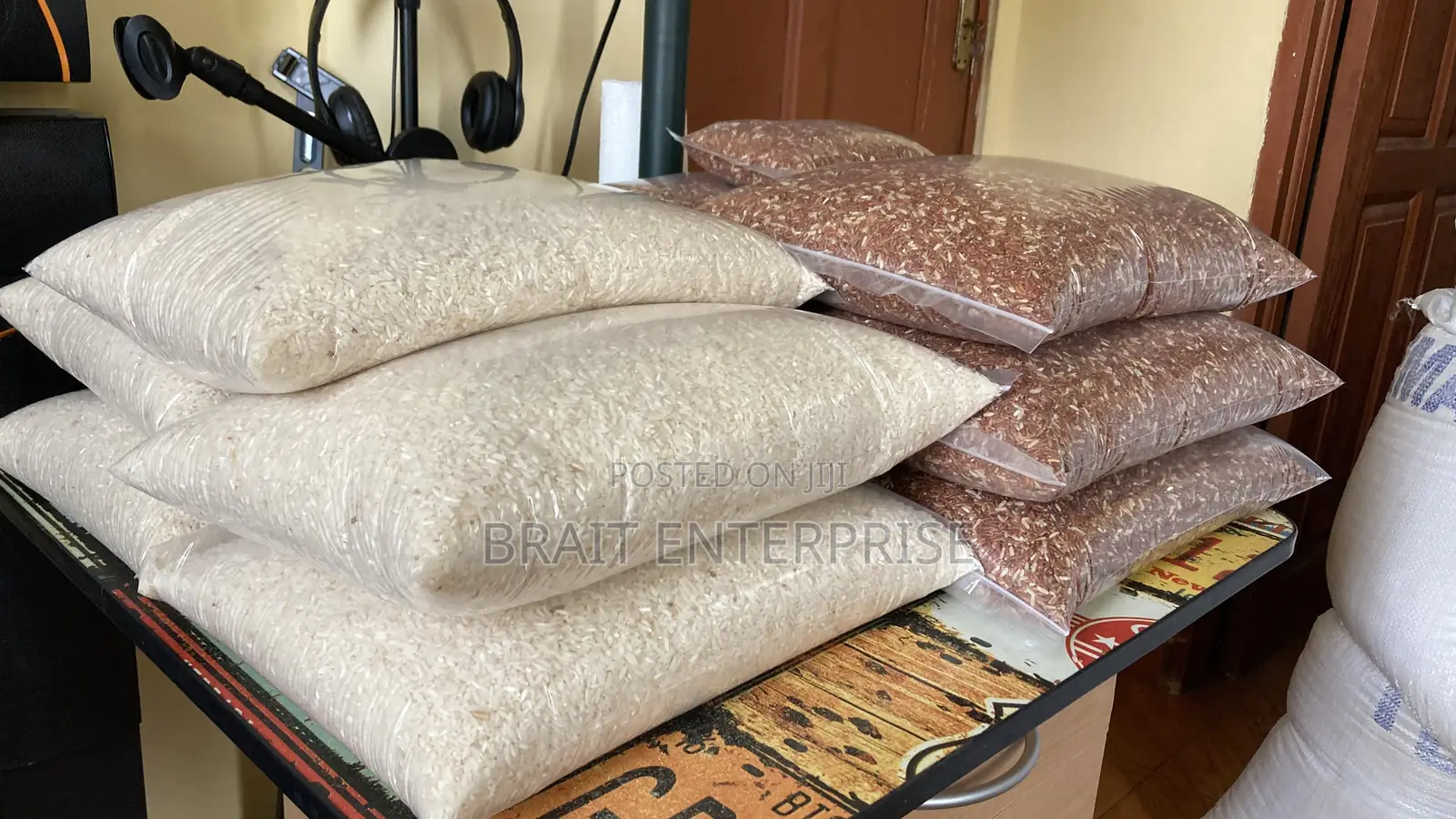 Brown Rich Fibre Local Rice + White Local Aromatic Rice