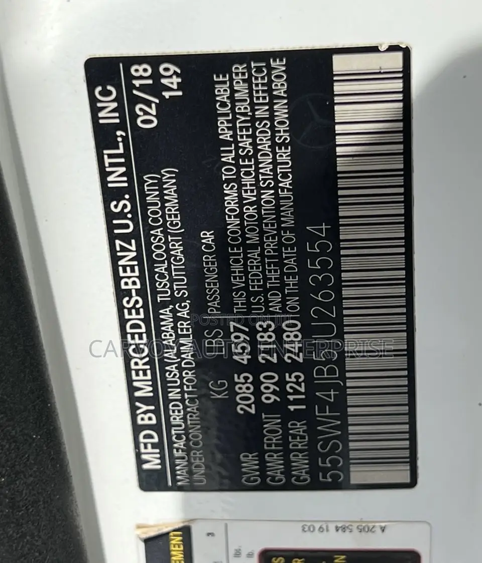 Mercedes-Benz C300 Base C300 AWD 4MATIC Sedan 2018 White