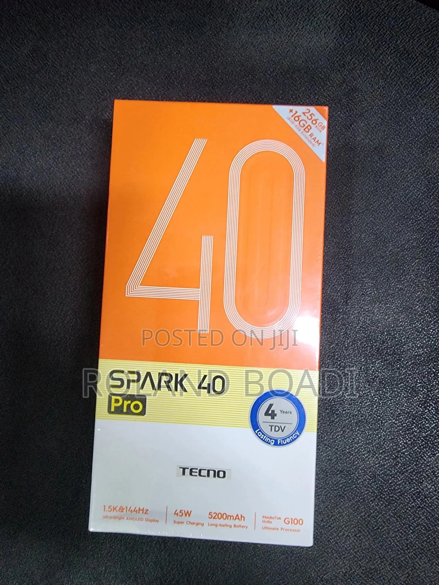 New Tecno Spark 40 Pro 256 GB Black