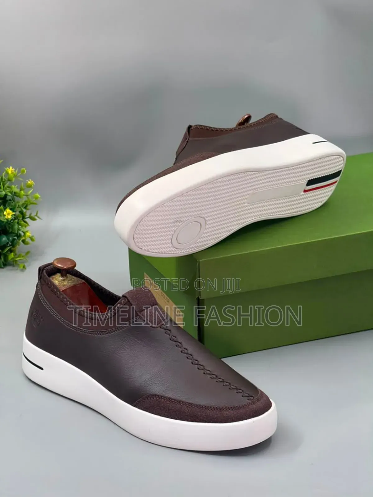 Coffee Brown Timberland Men's Casual Slip on Sneakers