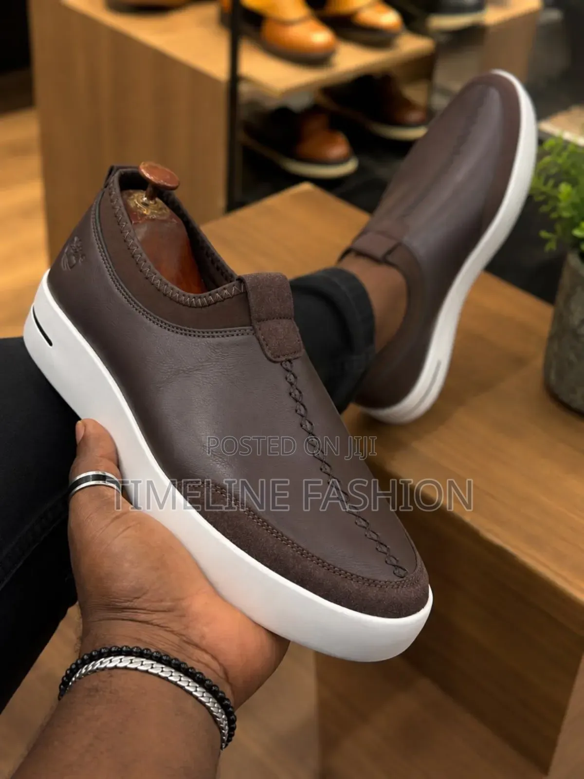 Coffee Brown Timberland Men's Casual Slip on Sneakers