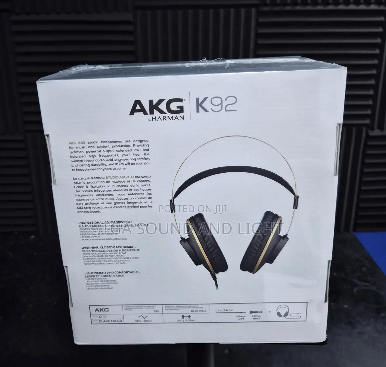 Akg Pro Audio Over-Ear, Closed-Back Studio Headphones